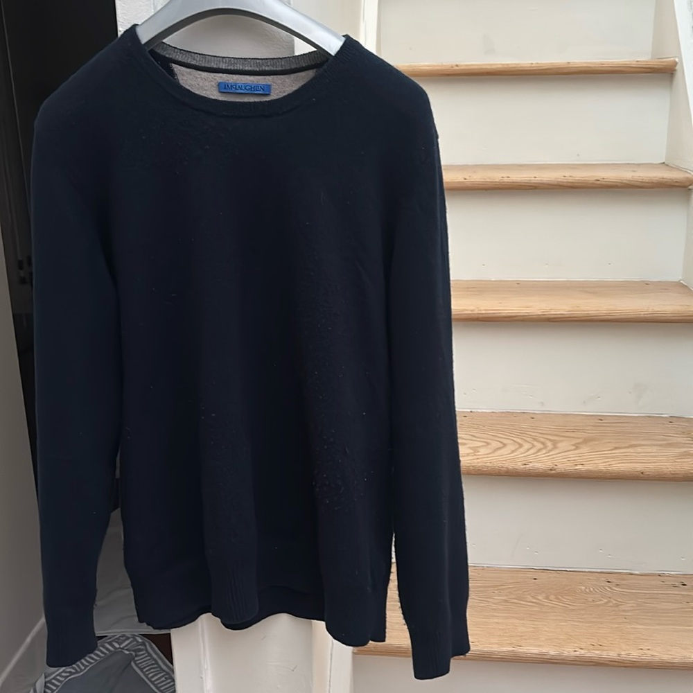 J Mclaughlin navy sweater new size M cashmere